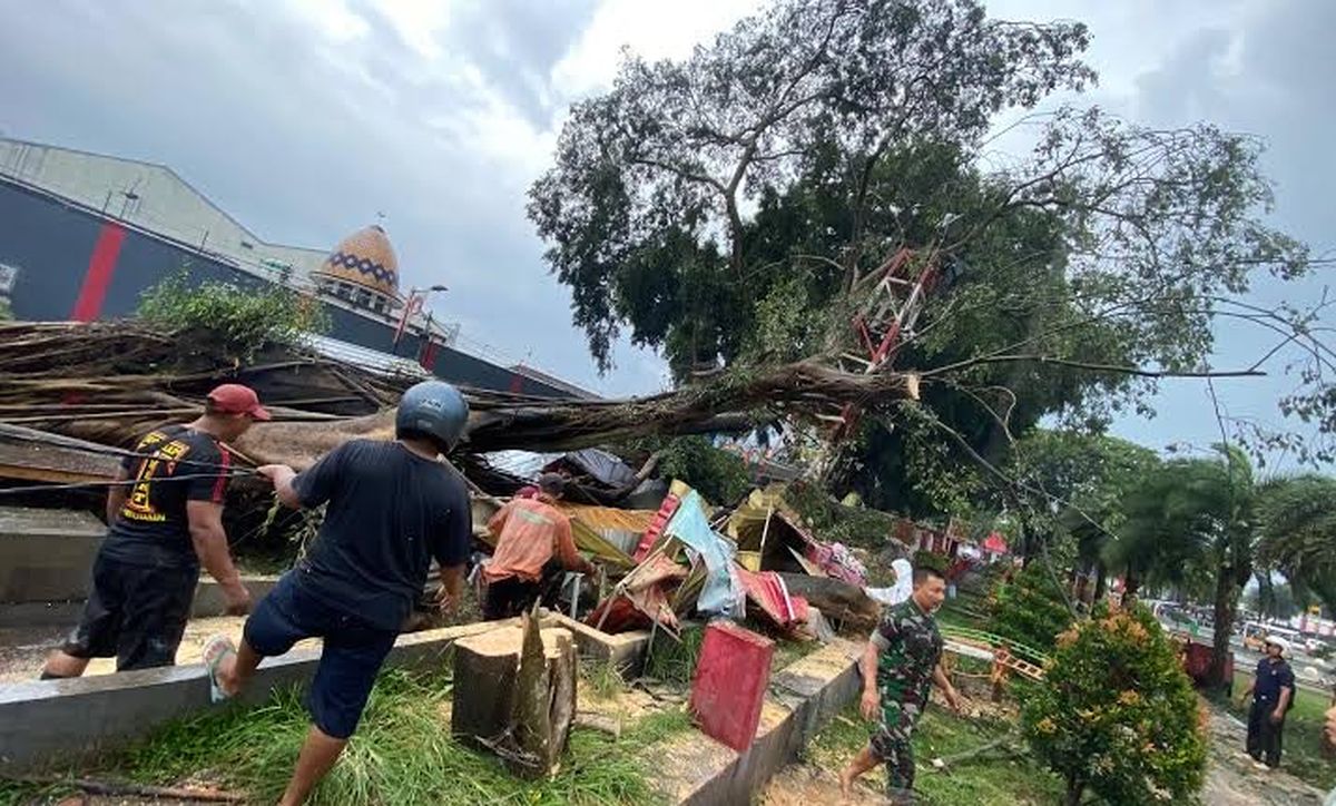 Pohon Tumbang Timpa Jemaah Salat Id, Kemensos Cari Ahli Waris 3 Korban